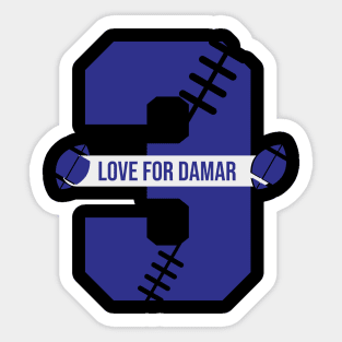 Love for damar hamlin Sticker